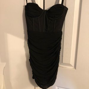 Oh Polly black mini dress